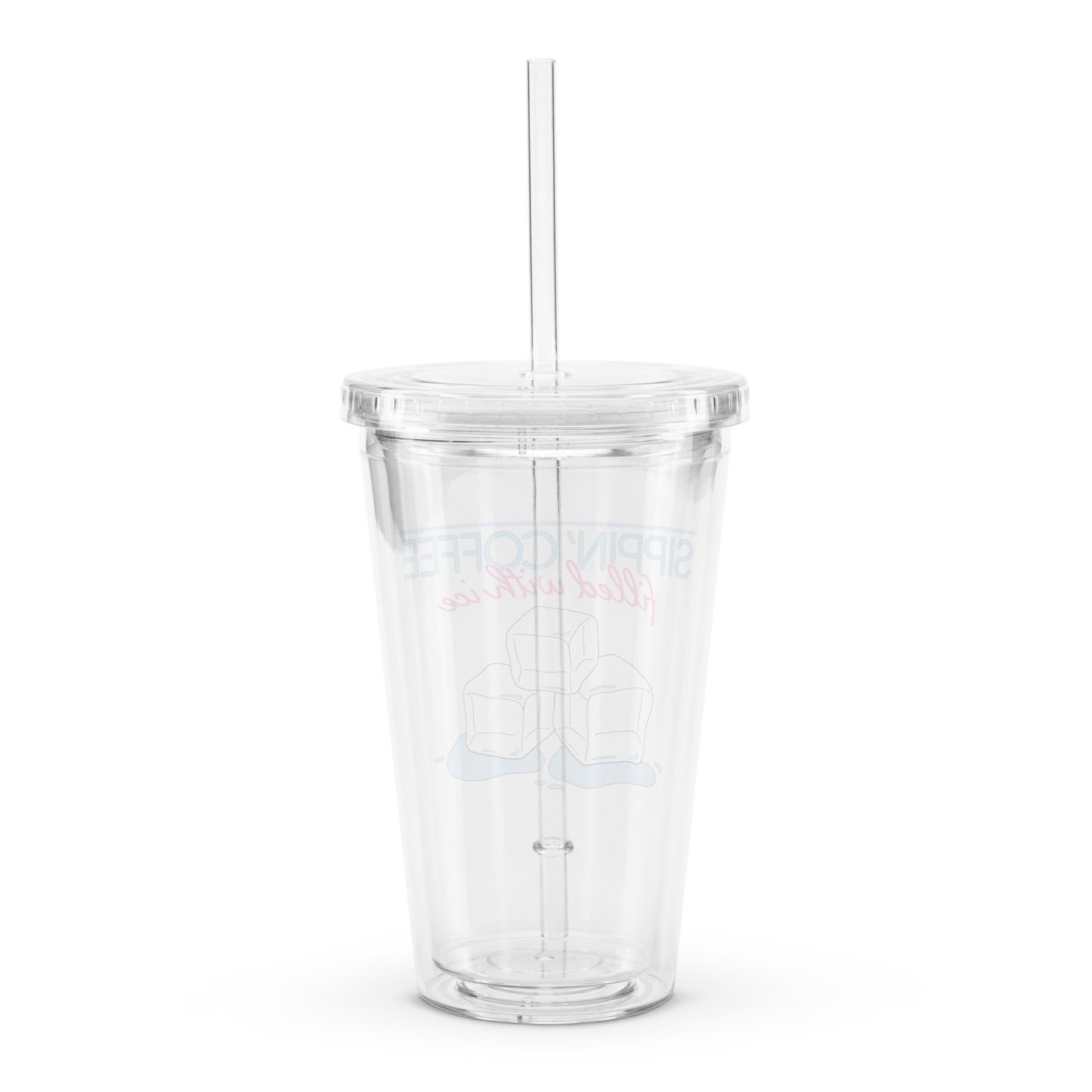 'Sippin' coffee filled with ice' Tumbler - 16 oz.