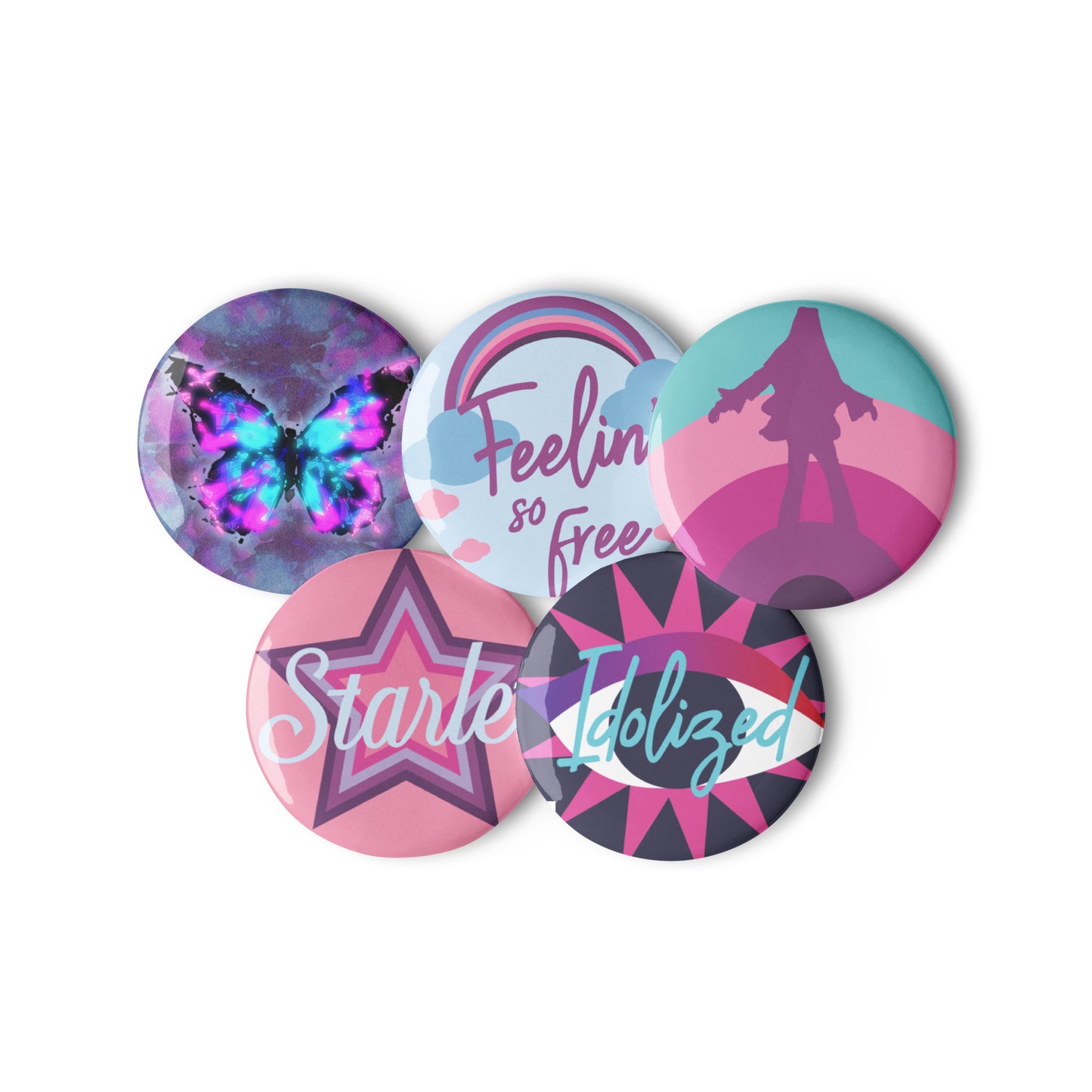 STARLET 5-pack Button Pins